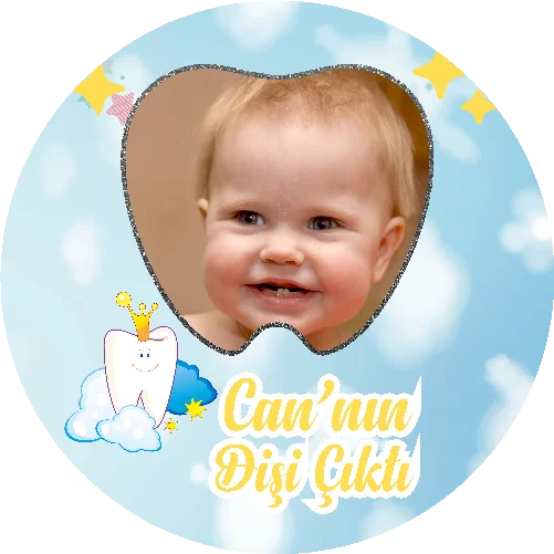 Diş Buğdayı Temalı Yuvarlak Açacak Magneti